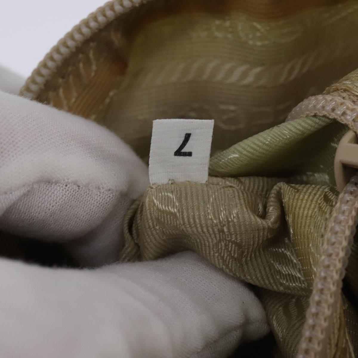 PRADA Shoulder Bag Nylon Ivory Auth 148280