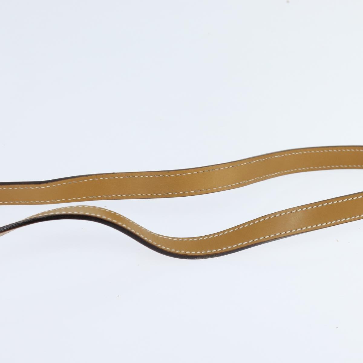 GUCCI Micro GG Supreme Shoulder Bag PVC Beige Gold 007 067 0523 Auth 148285