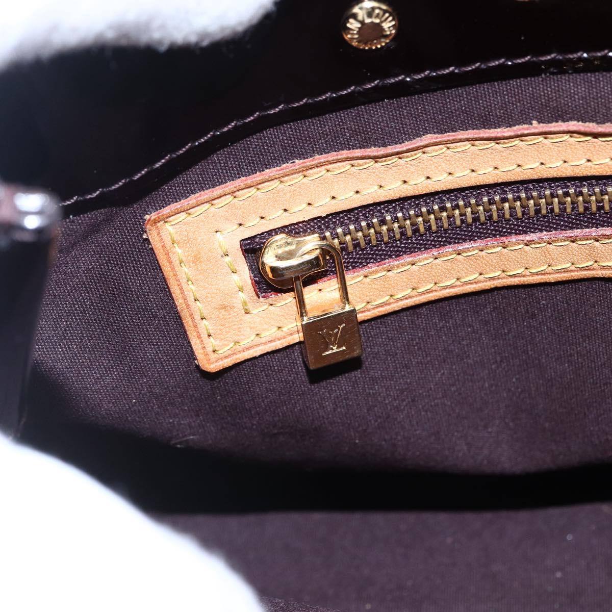 LOUIS VUITTON Monogram Vernis Reade PM Hand Bag Amarante M91993 LV Auth 148294