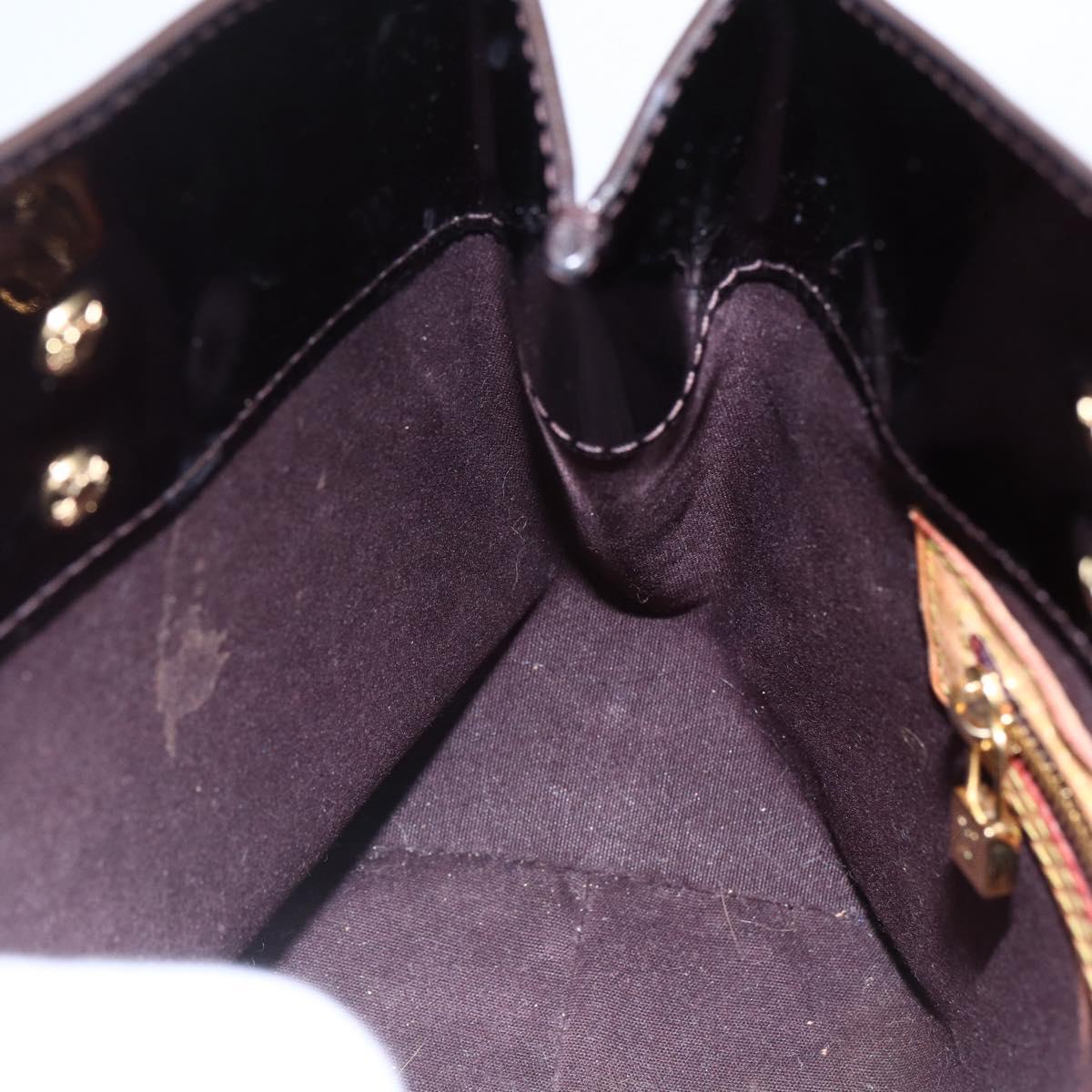LOUIS VUITTON Monogram Vernis Reade PM Hand Bag Amarante M91993 LV Auth 148294