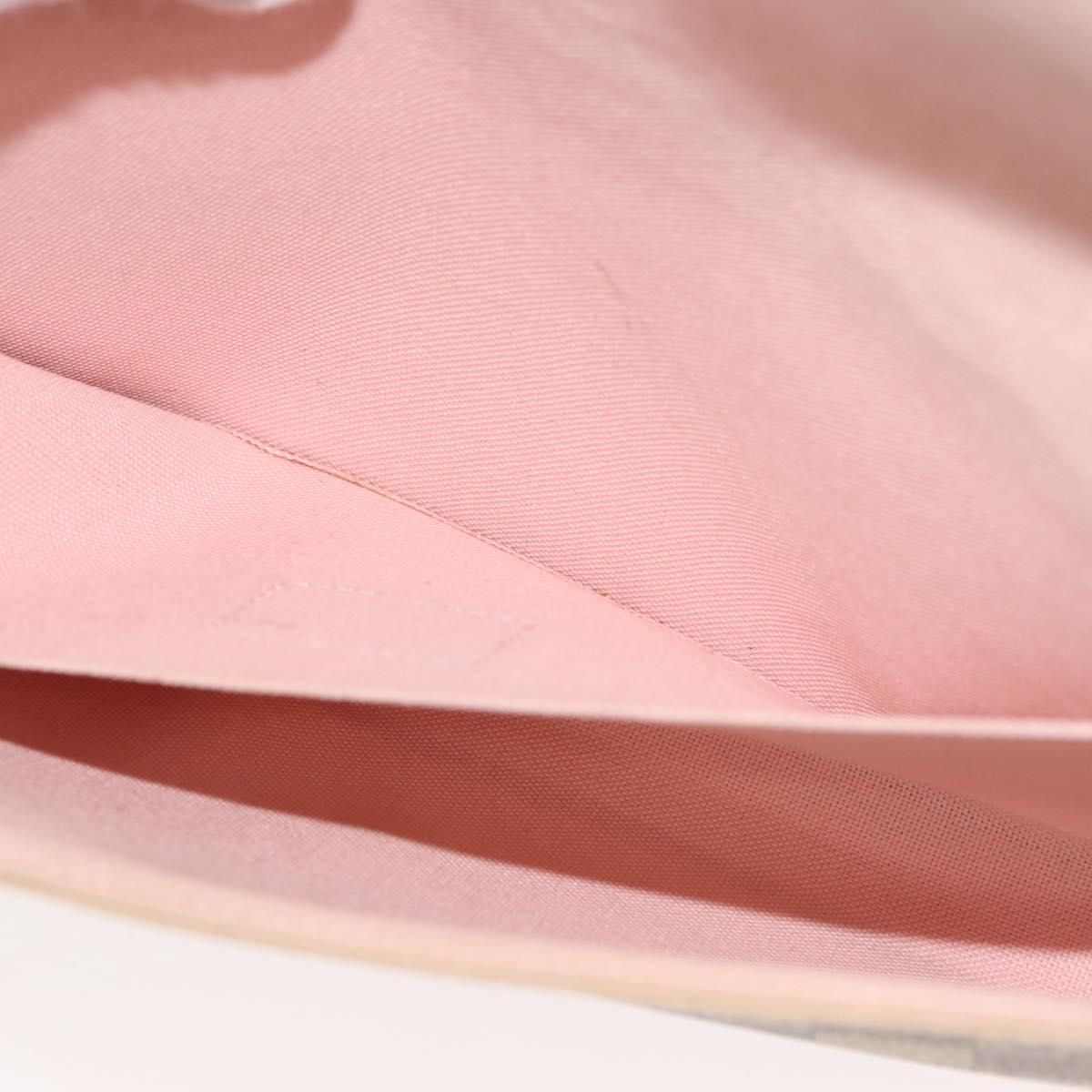 LOUIS VUITTON Damier Azur Pochette Felicie Chain Wallet N63106 LV Auth 148308