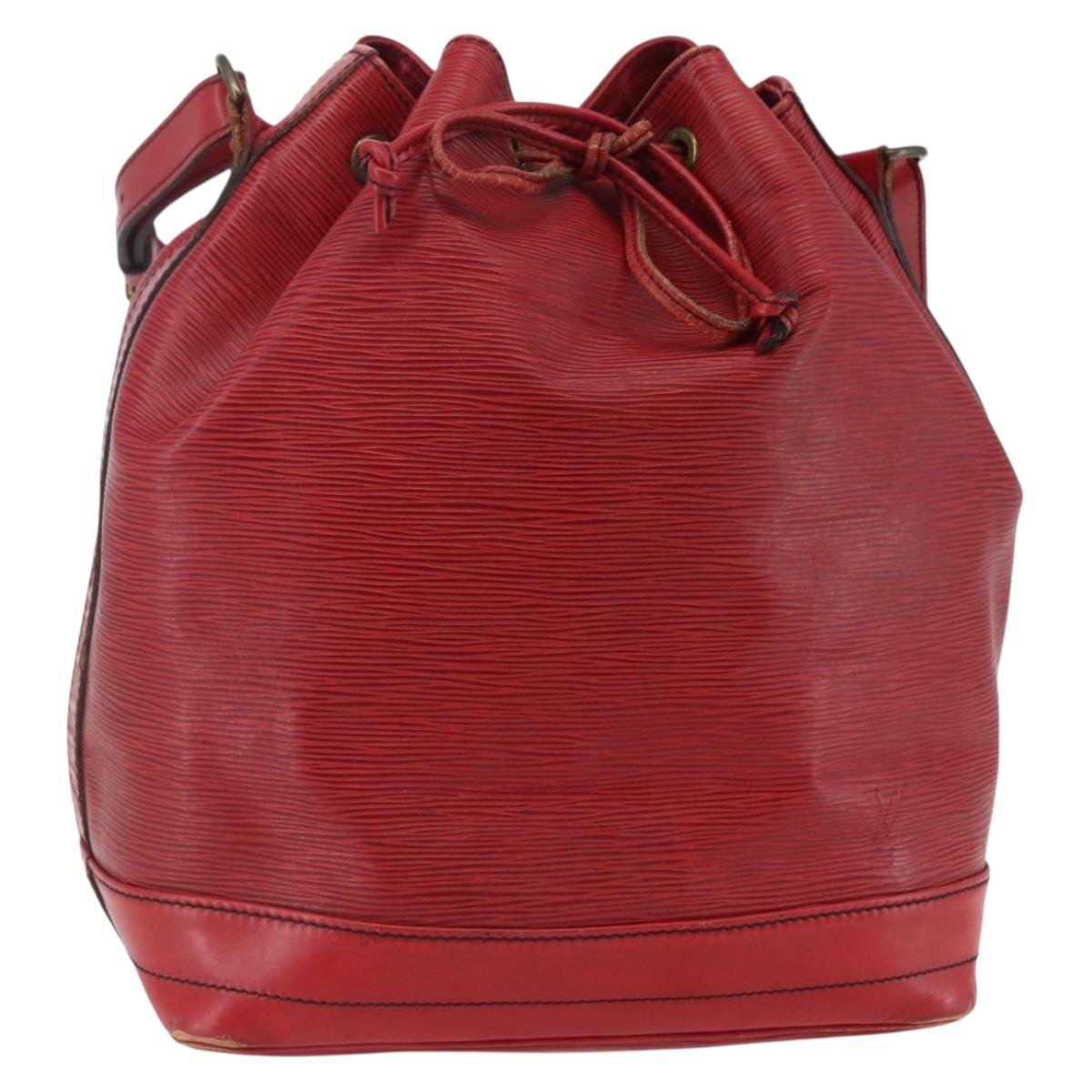 LOUIS VUITTON Epi Noe Shoulder Bag Red M44007 LV Auth 148309