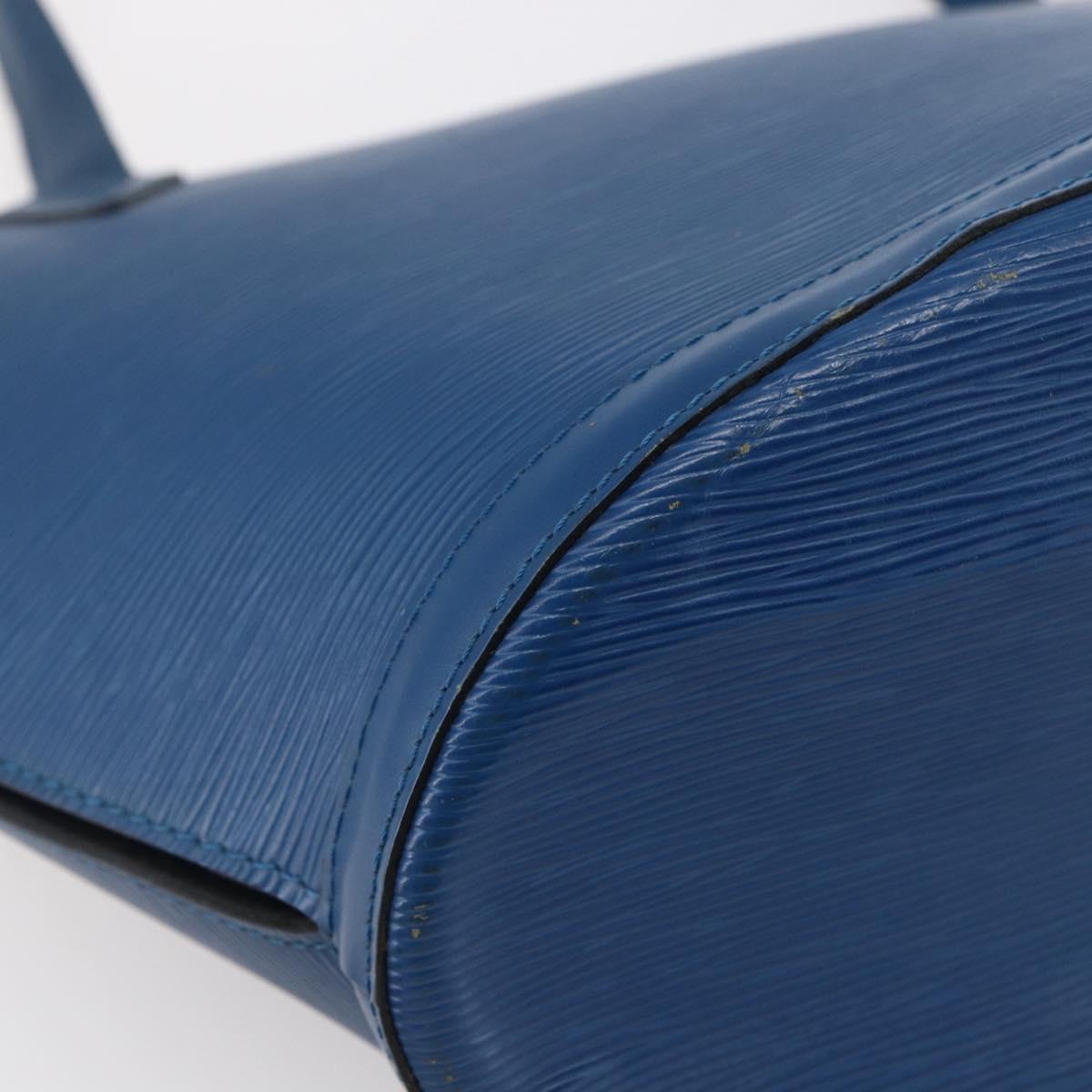 LOUIS VUITTON Epi Saint Jacques Shopping Shoulder Bag Blue M52275 LV Auth 148310