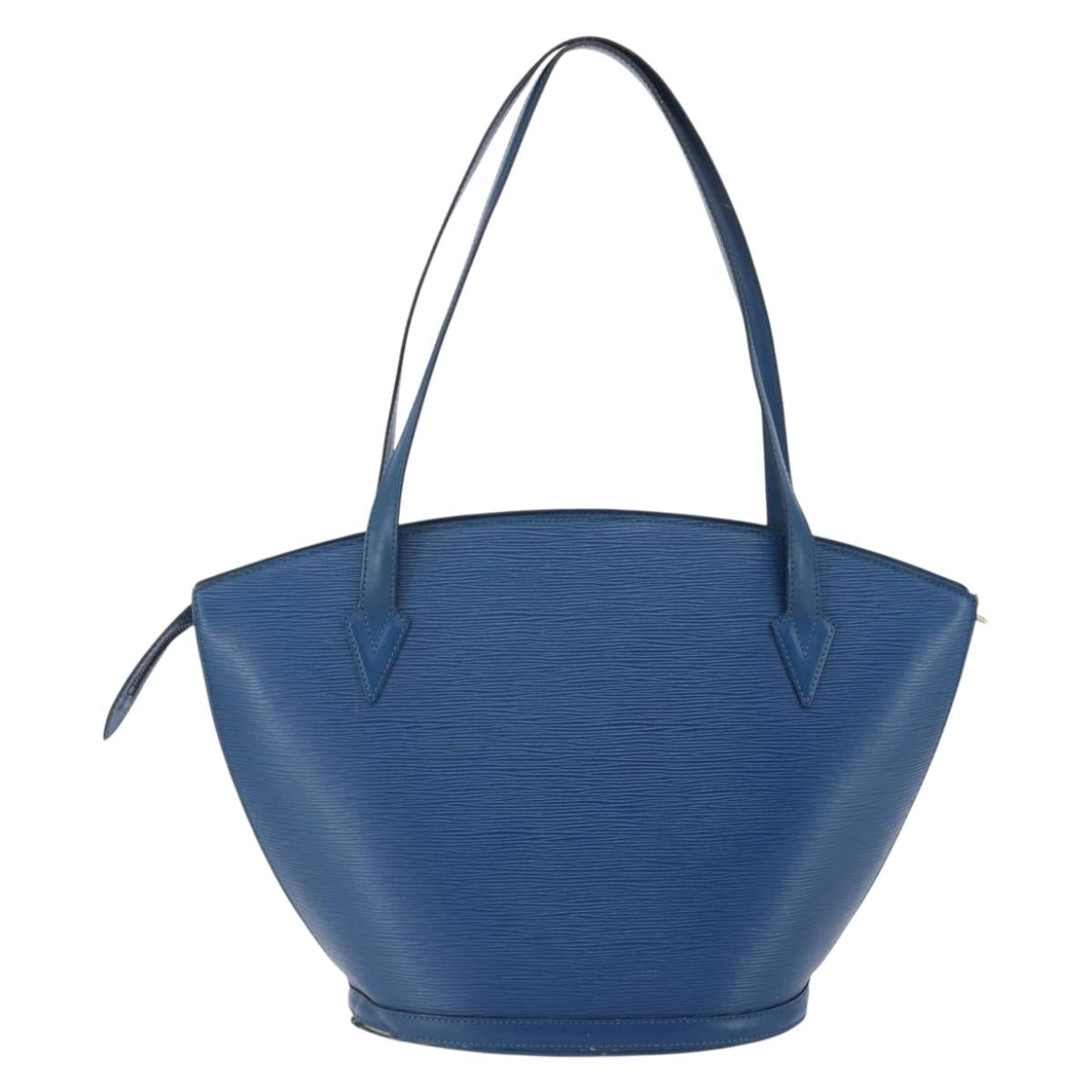 LOUIS VUITTON Epi Saint Jacques Shopping Shoulder Bag Blue M52275 LV Auth 148310