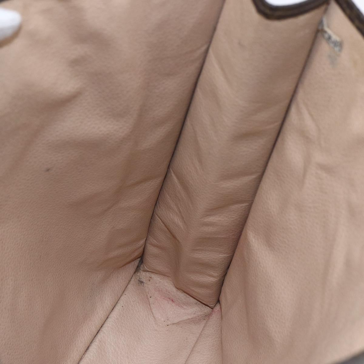 LOUIS VUITTON Monogram Sac Plat Hand Bag M51140 LV Auth 148311