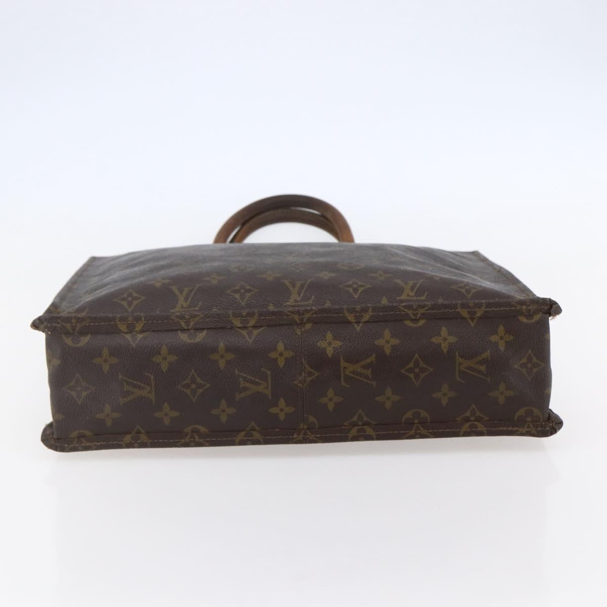 LOUIS VUITTON Monogram Sac Plat Hand Bag M51140 LV Auth 148311