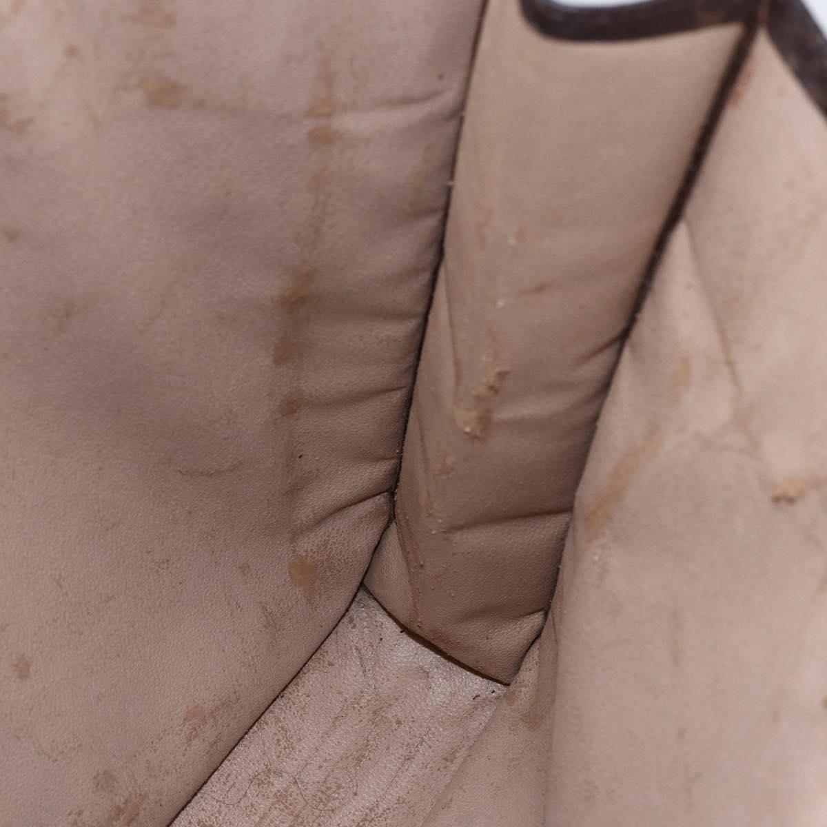 LOUIS VUITTON Monogram Sac Plat Hand Bag M51140 LV Auth 148312