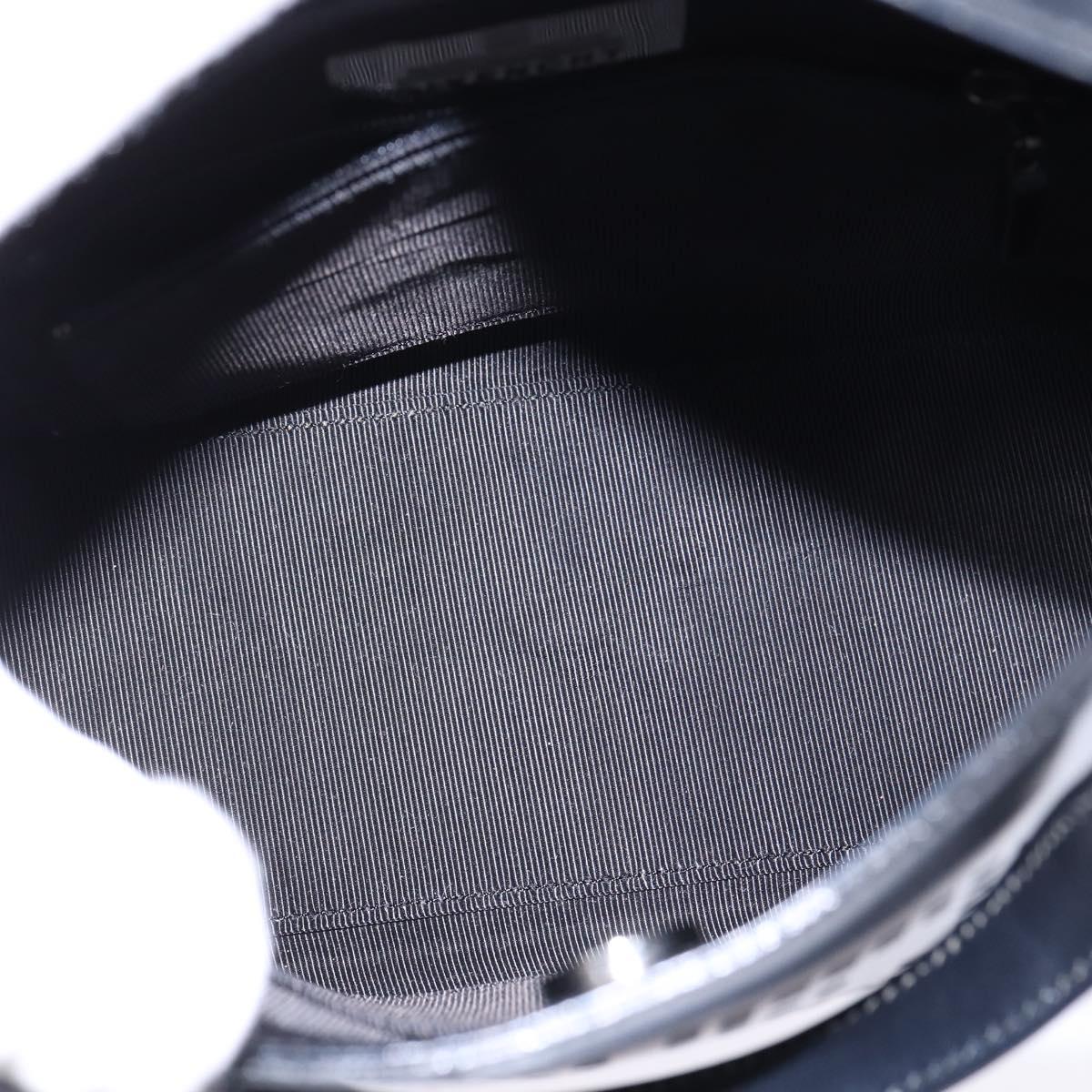 GIVENCHY Hand Bag Leather Navy Auth 148313