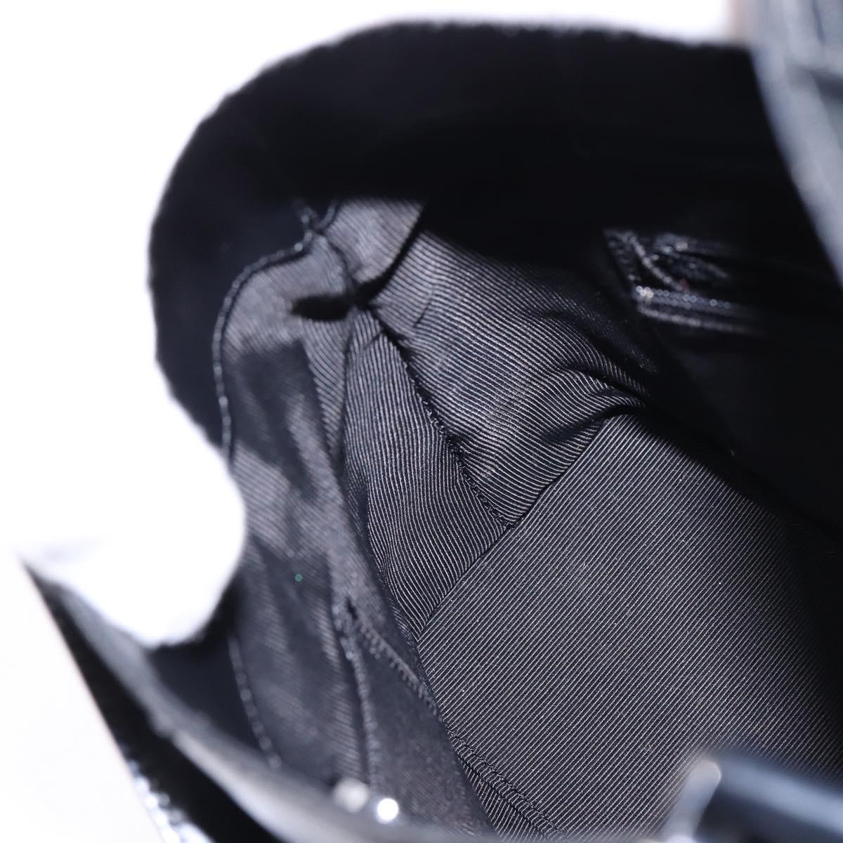 GIVENCHY Hand Bag Leather Navy Auth 148313