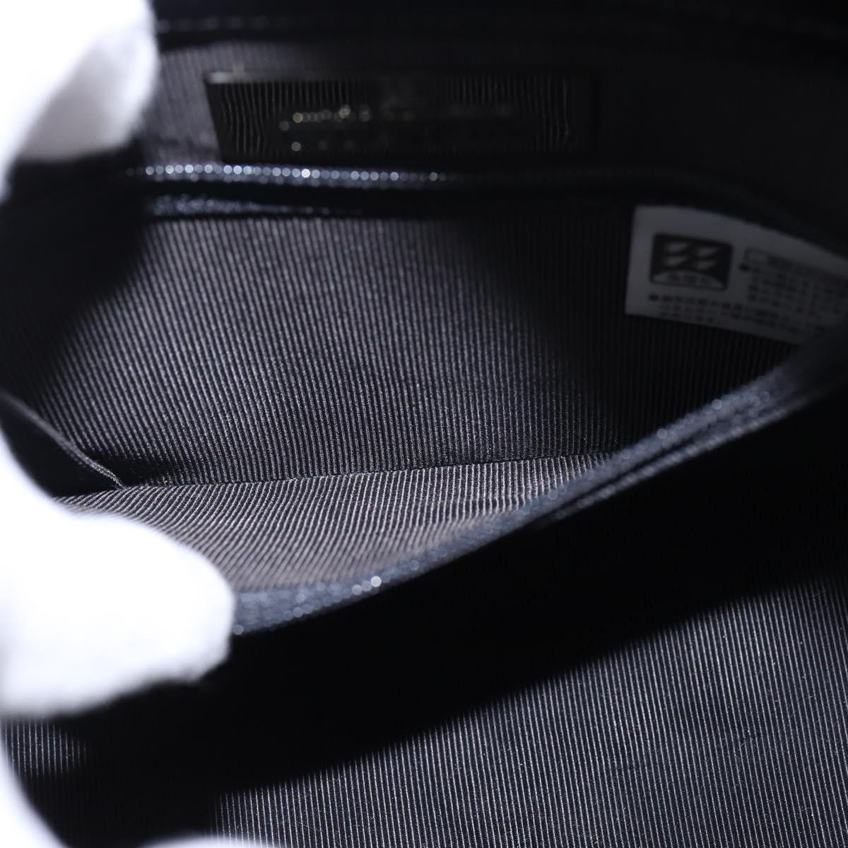 GIVENCHY Hand Bag Leather Navy Auth 148313