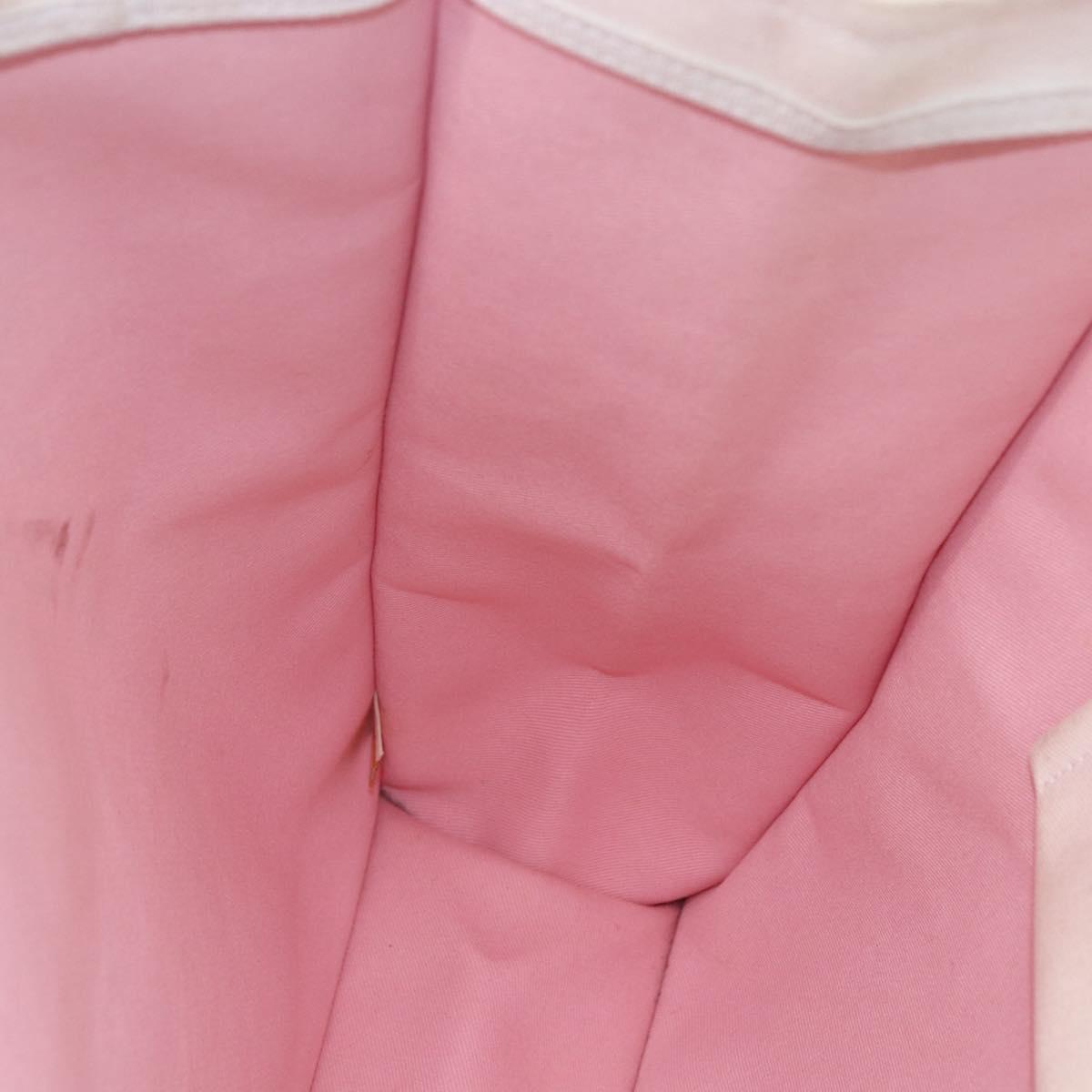 CHANEL Cruise line Miami Tote Bag Canvas Beige CC Auth 148315