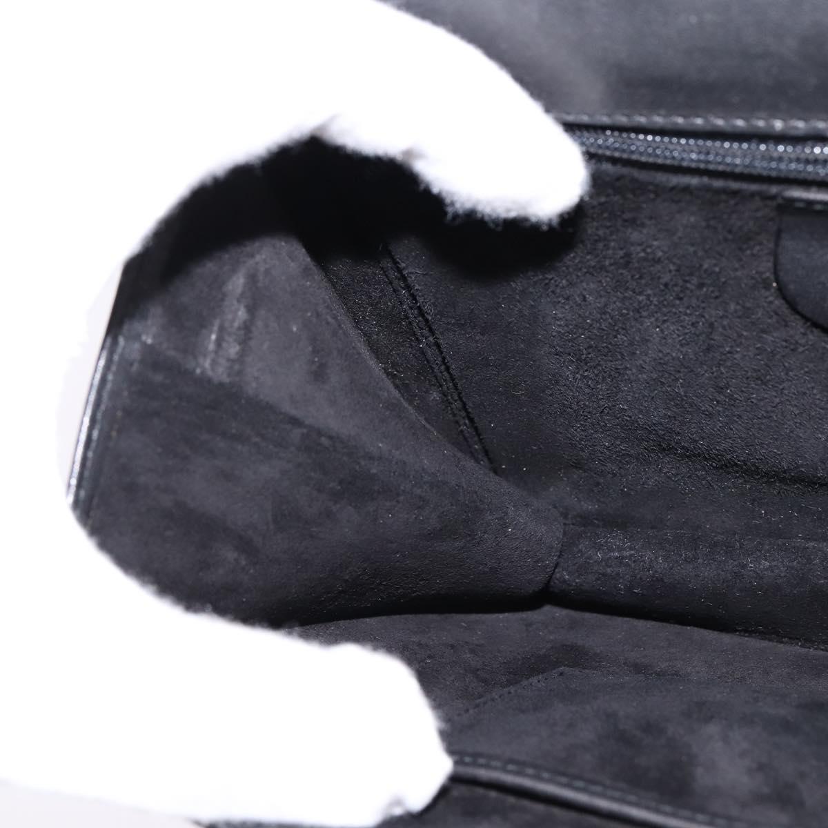 GUCCI Clutch Bag Leather Black Auth 148324