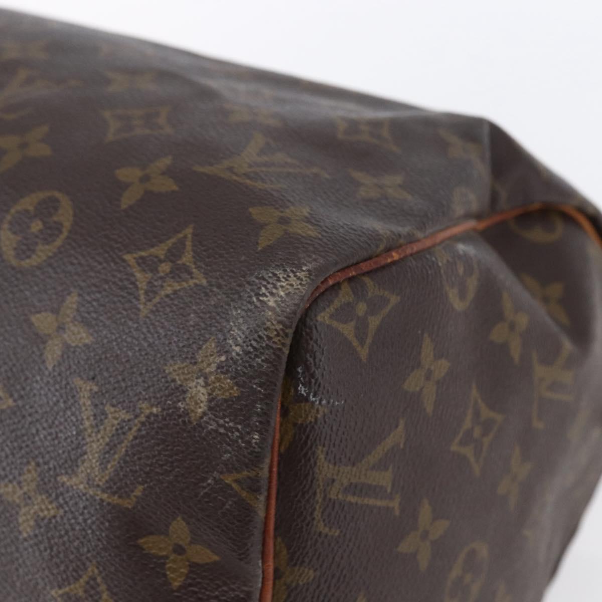 LOUIS VUITTON Monogram Speedy 30 Hand Bag M41526 LV Auth 148329