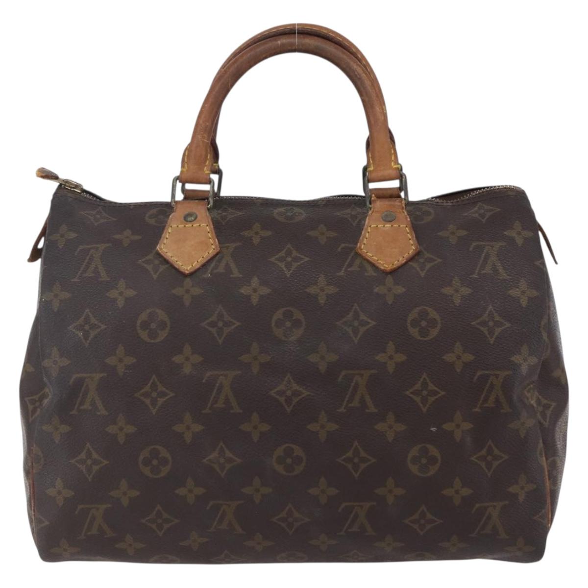 LOUIS VUITTON Monogram Speedy 30 Hand Bag M41526 LV Auth 148329