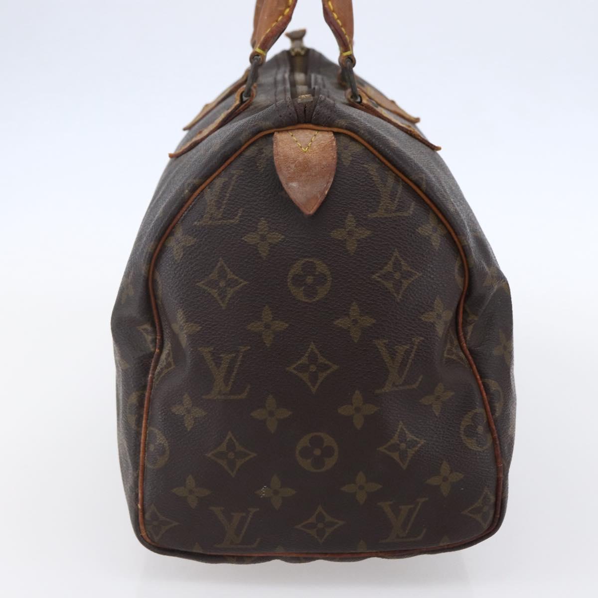 LOUIS VUITTON Monogram Speedy 30 Hand Bag M41526 LV Auth 148329