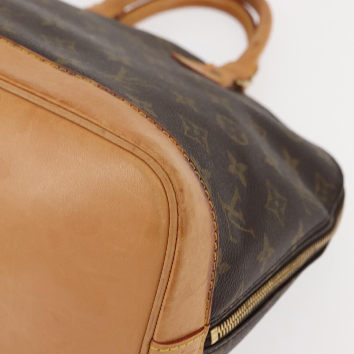 LOUIS VUITTON Monogram Alma Hand Bag M51130 LV Auth 148334