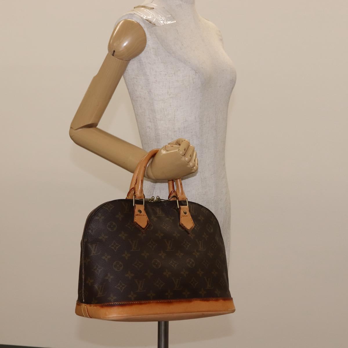 LOUIS VUITTON Monogram Alma Hand Bag M51130 LV Auth 148334