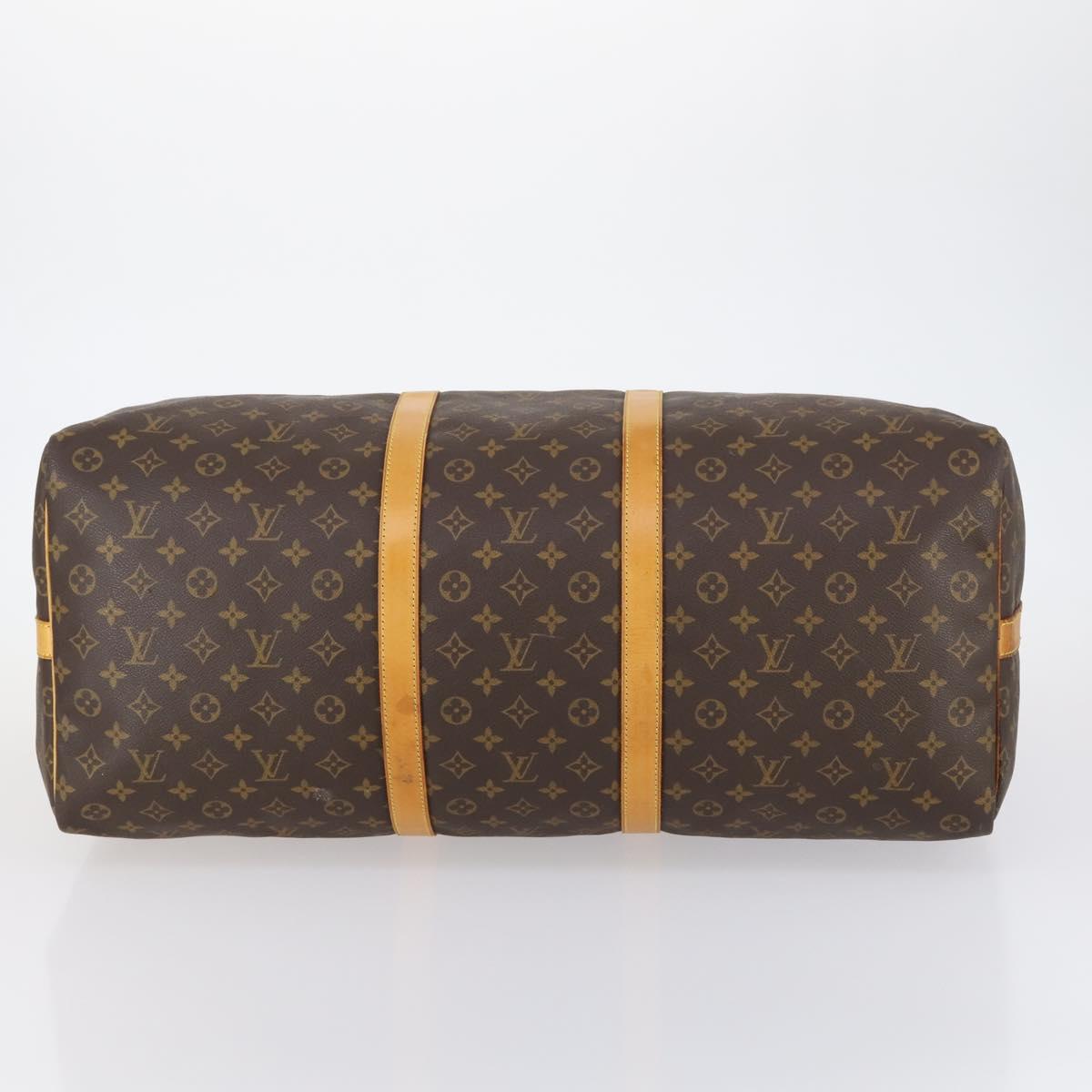 LOUIS VUITTON Monogram Keepall Bandouliere 60 Boston Bag M41412 LV Auth 148346