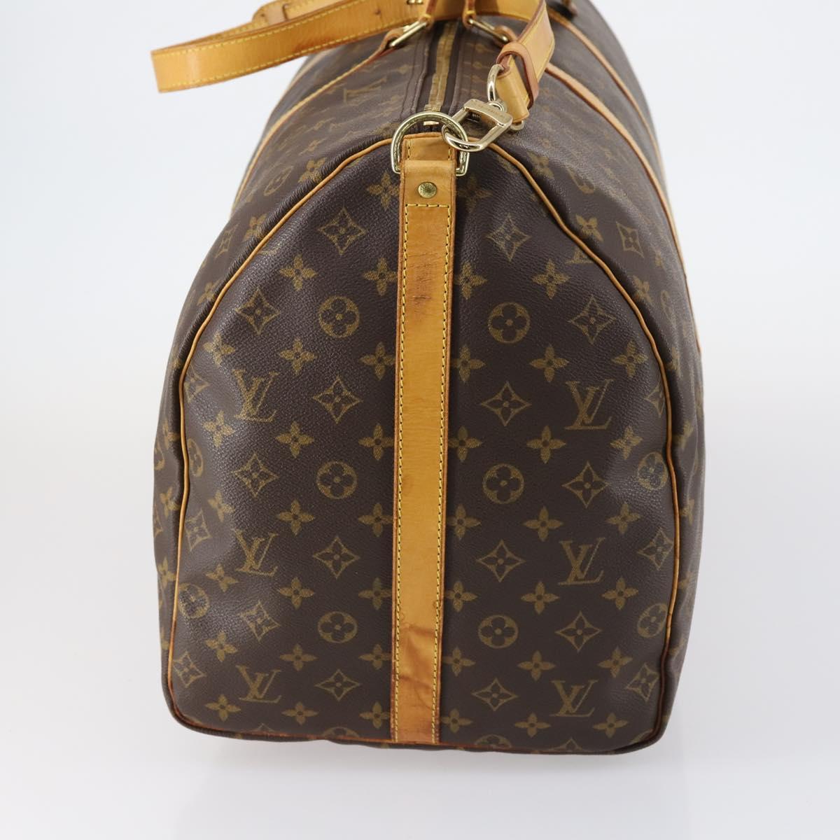 LOUIS VUITTON Monogram Keepall Bandouliere 60 Boston Bag M41412 LV Auth 148346
