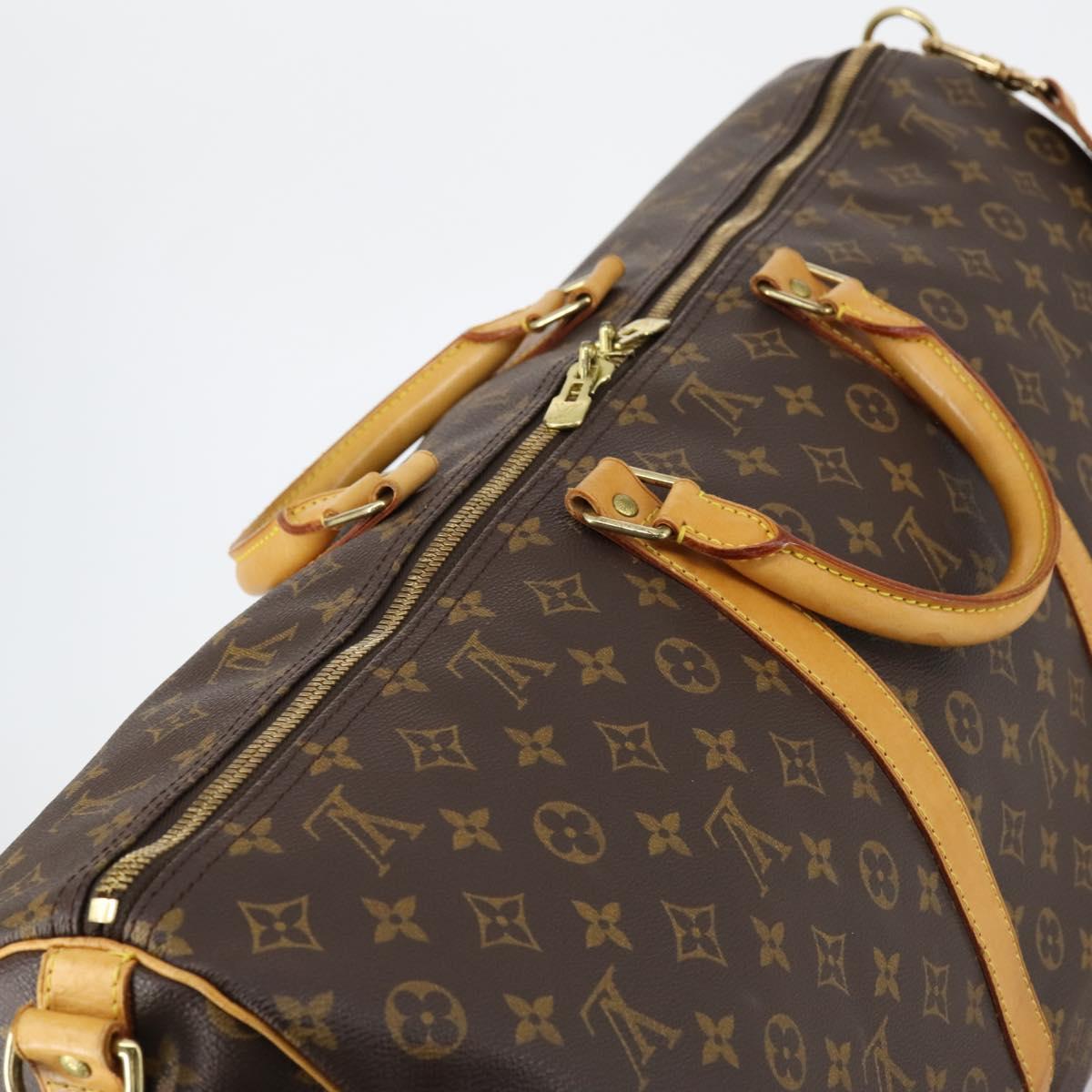LOUIS VUITTON Monogram Keepall Bandouliere 60 Boston Bag M41412 LV Auth 148346