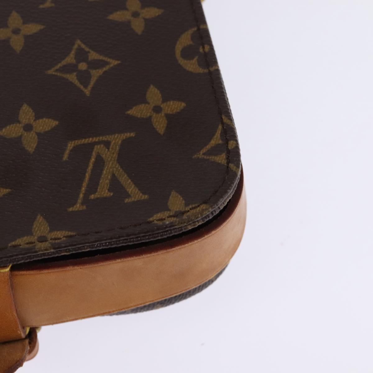 LOUIS VUITTON Monogram Cartouchiere PM Shoulder Bag M51254 LV Auth 148364