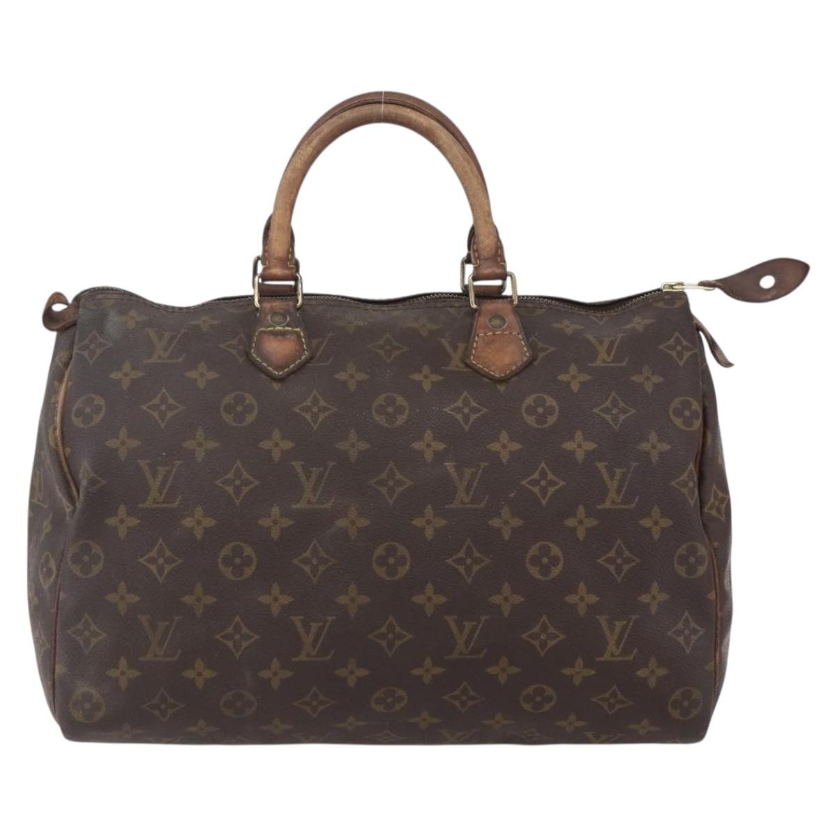 LOUIS VUITTON Monogram Speedy 35 Hand Bag M41524 LV Auth 148366