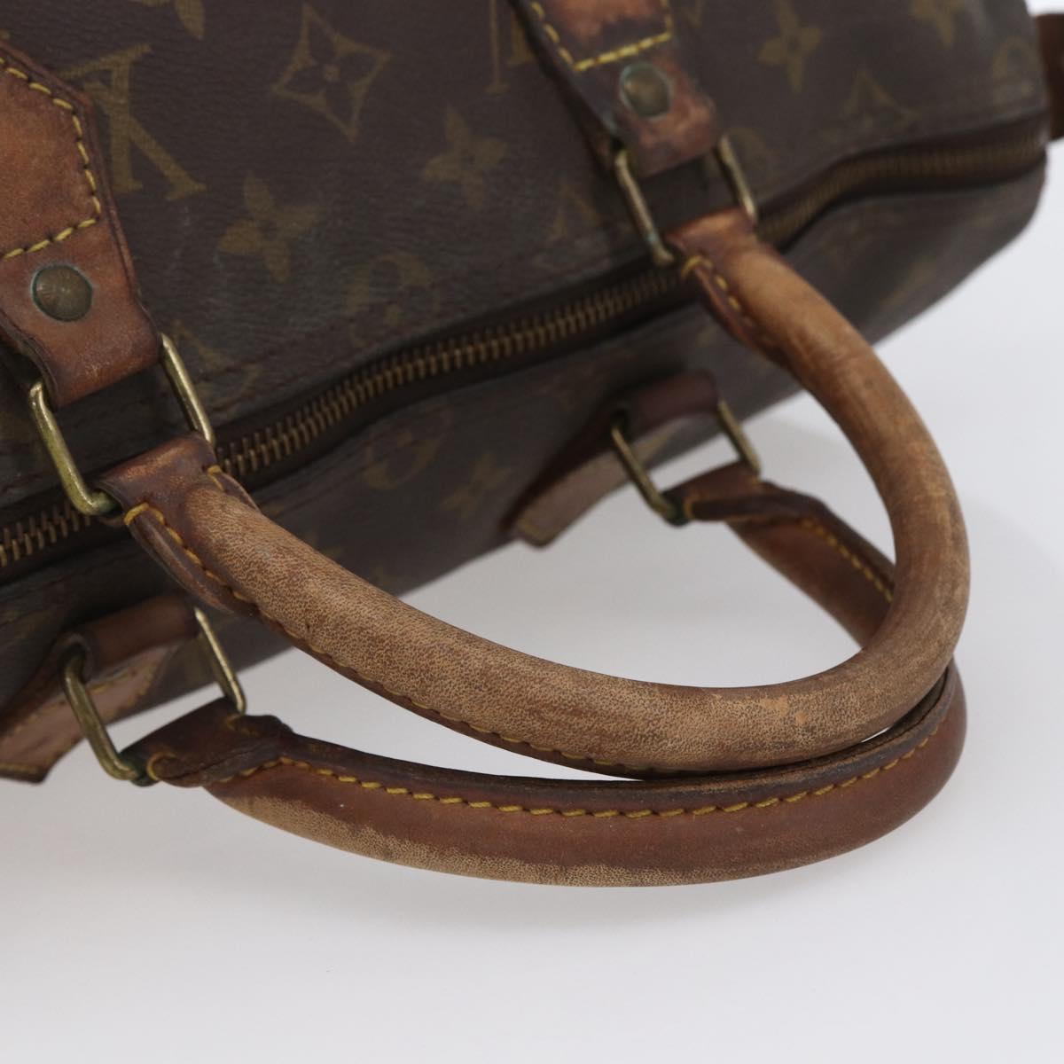 LOUIS VUITTON Monogram Speedy 35 Hand Bag M41524 LV Auth 148366