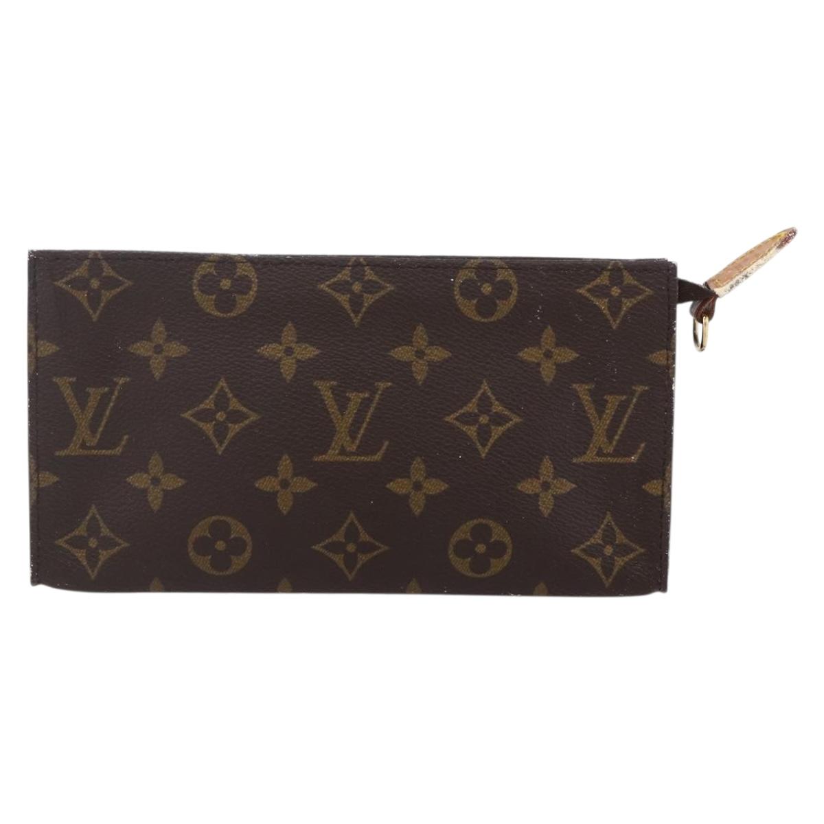 LOUIS VUITTON Monogram Bucket GM Accessory Pouch Vintage LV Auth 148369