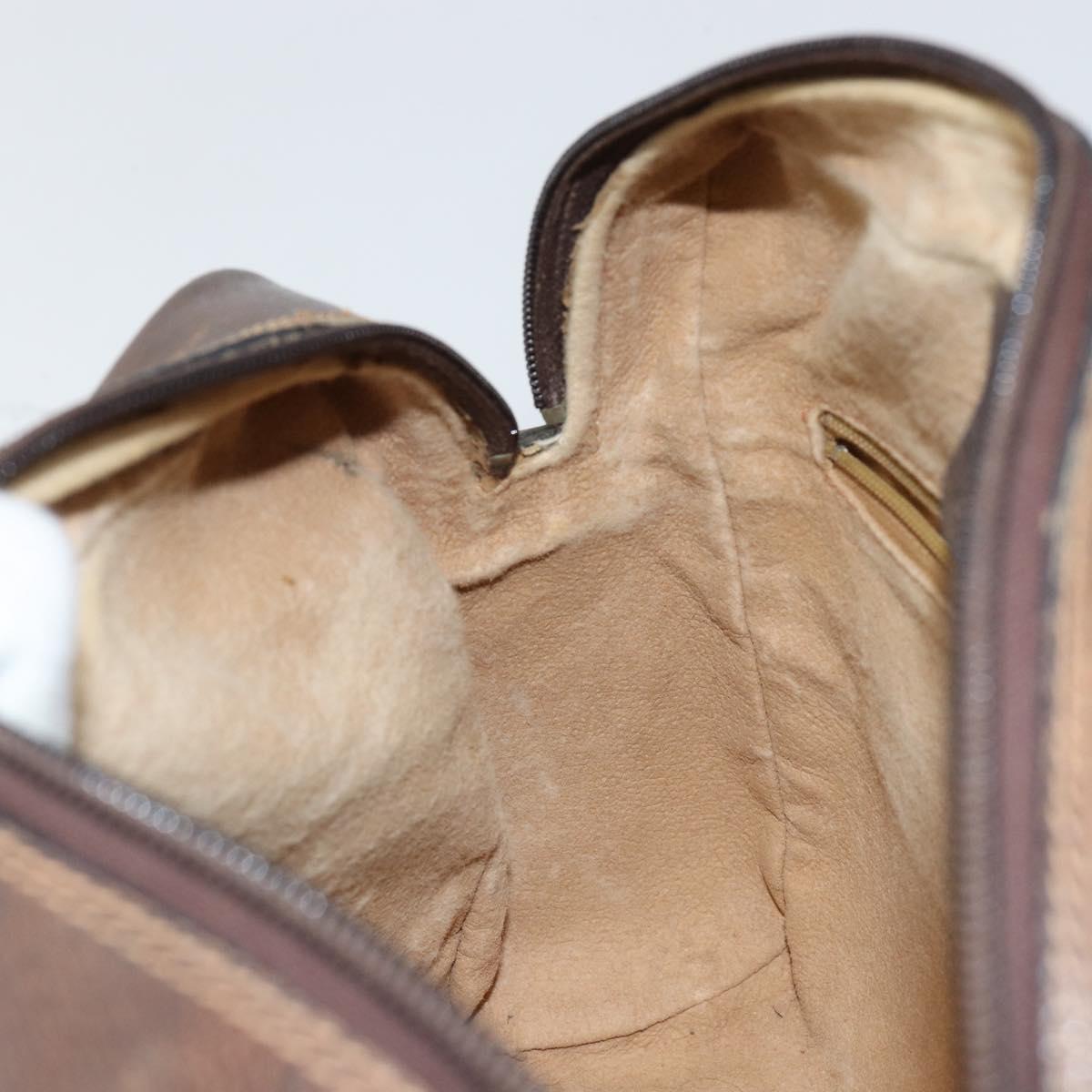 GUCCI GG Supreme Web Sherry Line Shoulder Bag PVC Beige Gold 010 378 Auth 148373