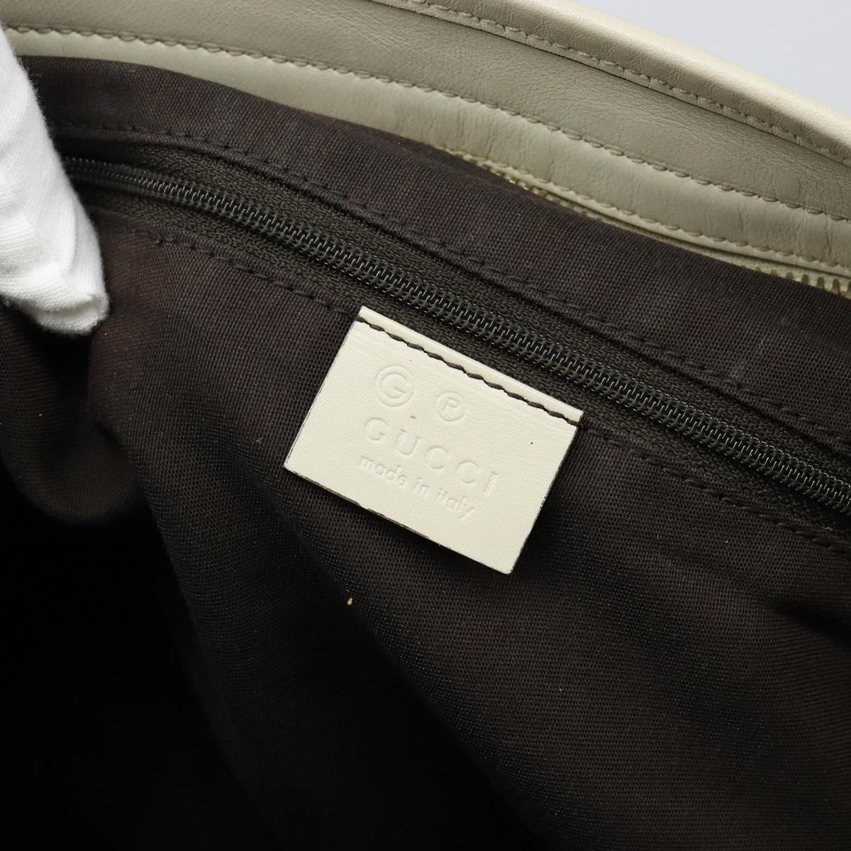 GUCCI GG Canvas Shoulder Bag Beige Gold Auth 148374