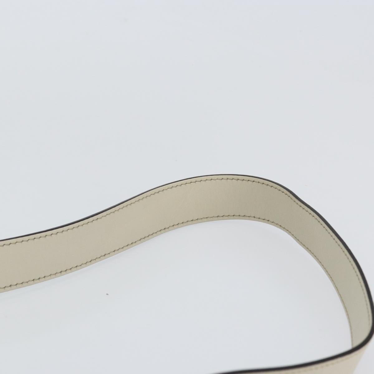 GUCCI GG Canvas Shoulder Bag Beige Gold Auth 148374