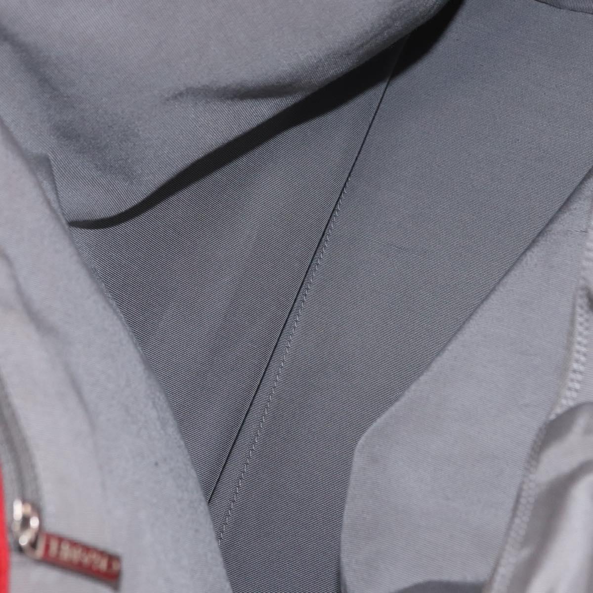 CHANEL Tote Bag Leather Red Silver CC Auth 148379