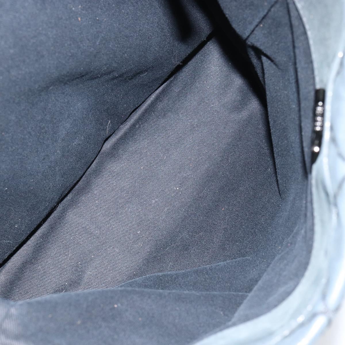 CHANEL Wild Stitch Chain Shoulder Bag Coated Canvas Green CC Auth 148380