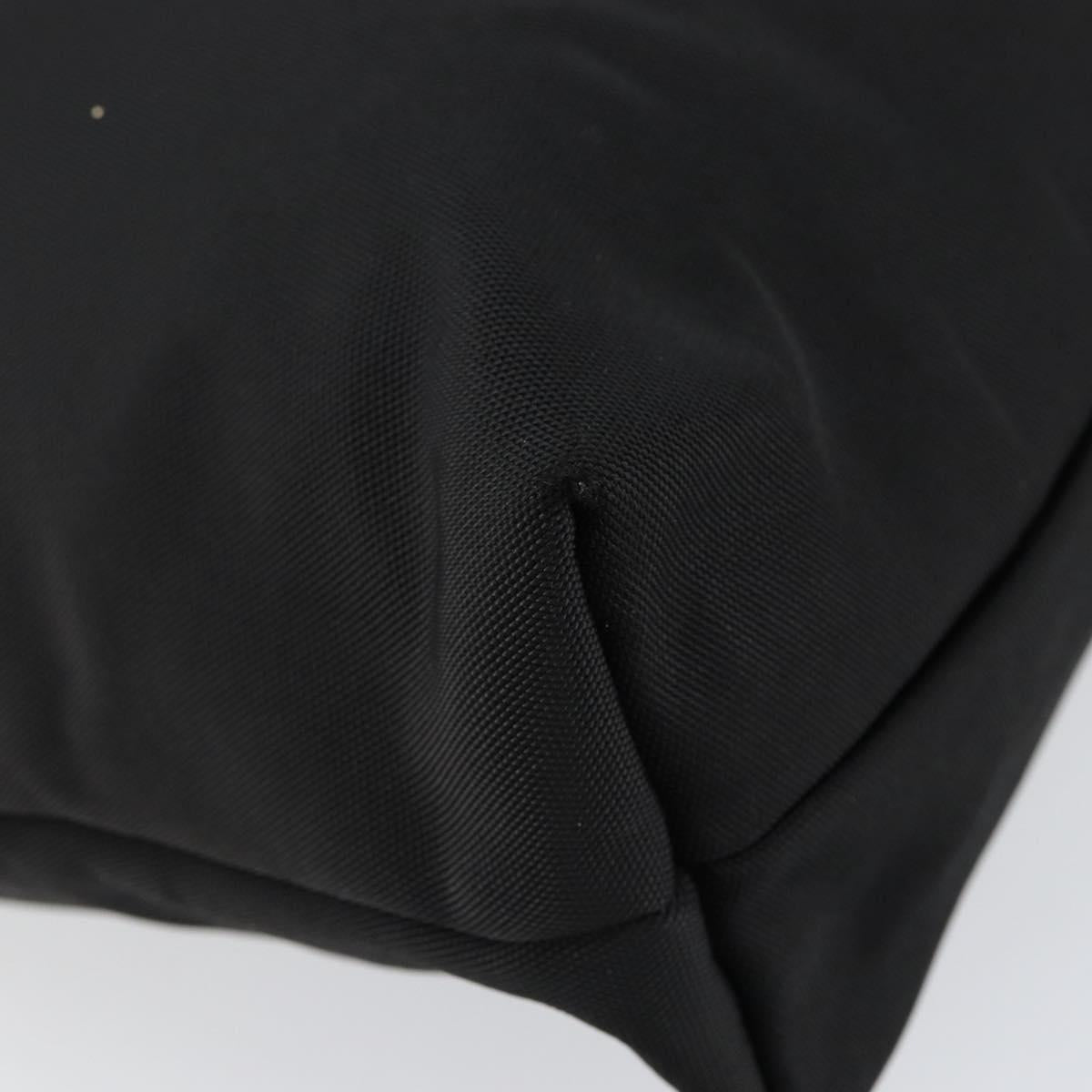 GUCCI Hand Bag Nylon Black Silver 002 2123 0457 Auth 148385