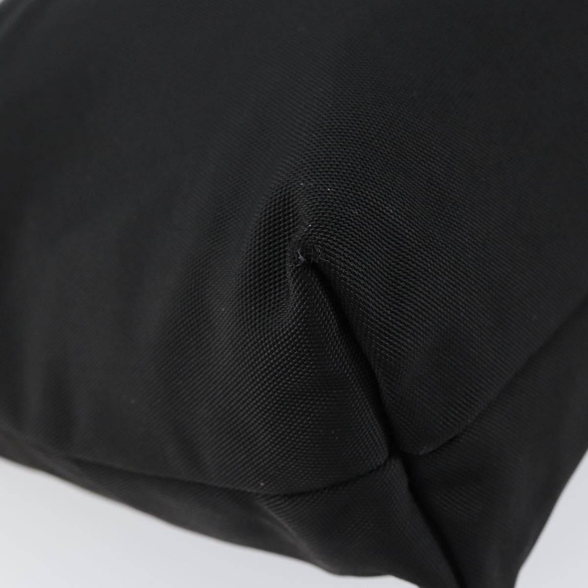 GUCCI Hand Bag Nylon Black Silver 002 2123 0457 Auth 148385