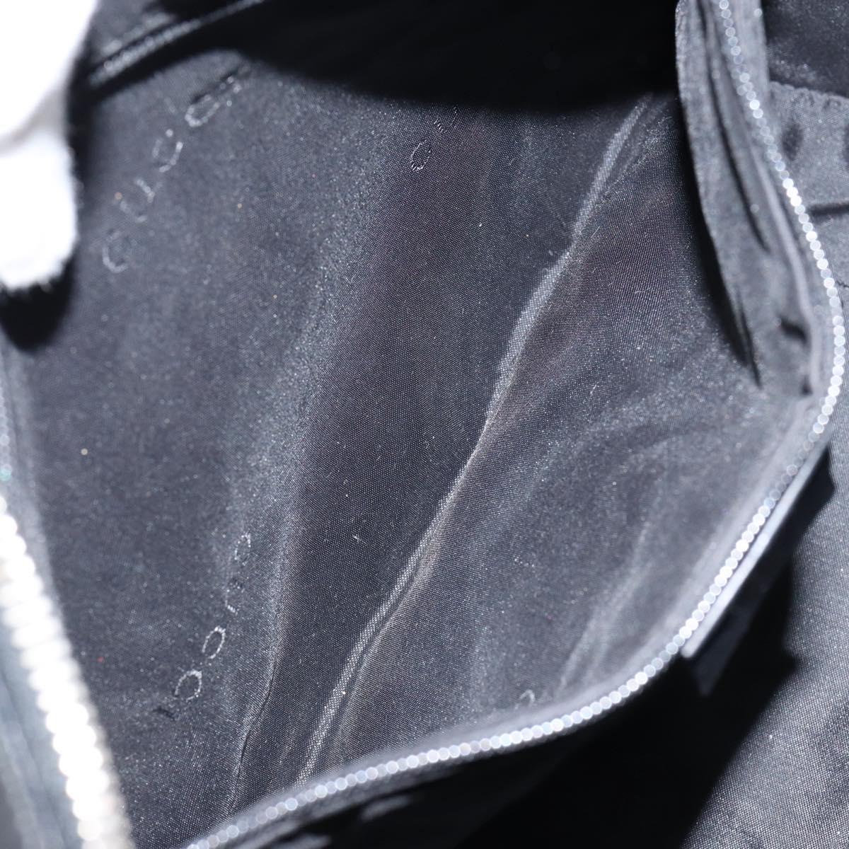 GUCCI Shoulder Bag Leather Black Silver 001 3814 3754 Auth 148388