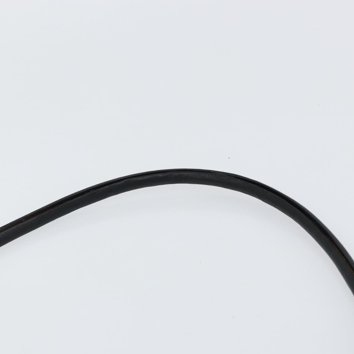 GUCCI Shoulder Bag Leather Black Silver 001 3814 3754 Auth 148388