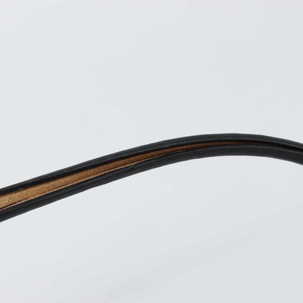 GUCCI Shoulder Bag Leather Black Silver 001 3814 3754 Auth 148388