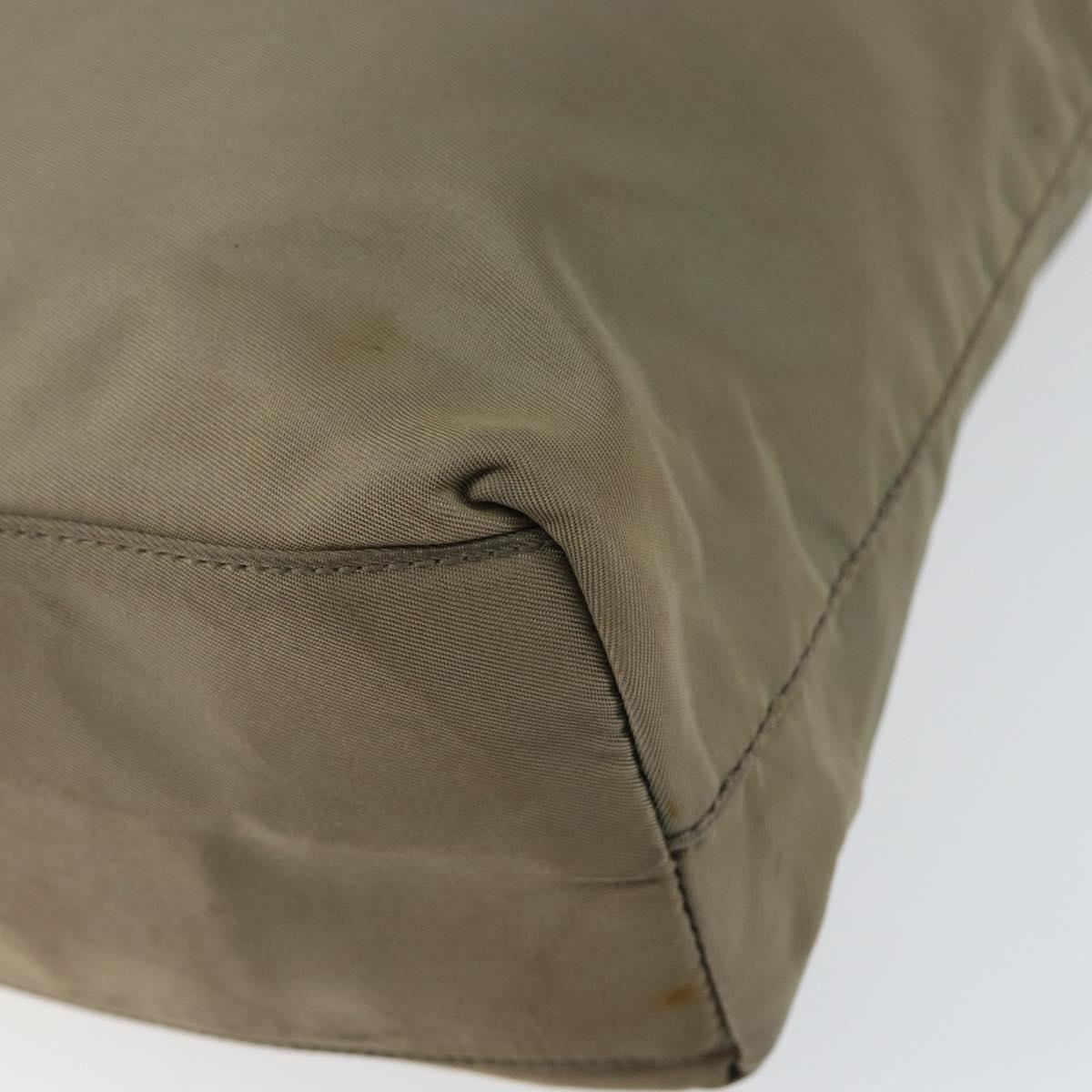 PRADA Tote Bag Nylon Gray Auth 148395