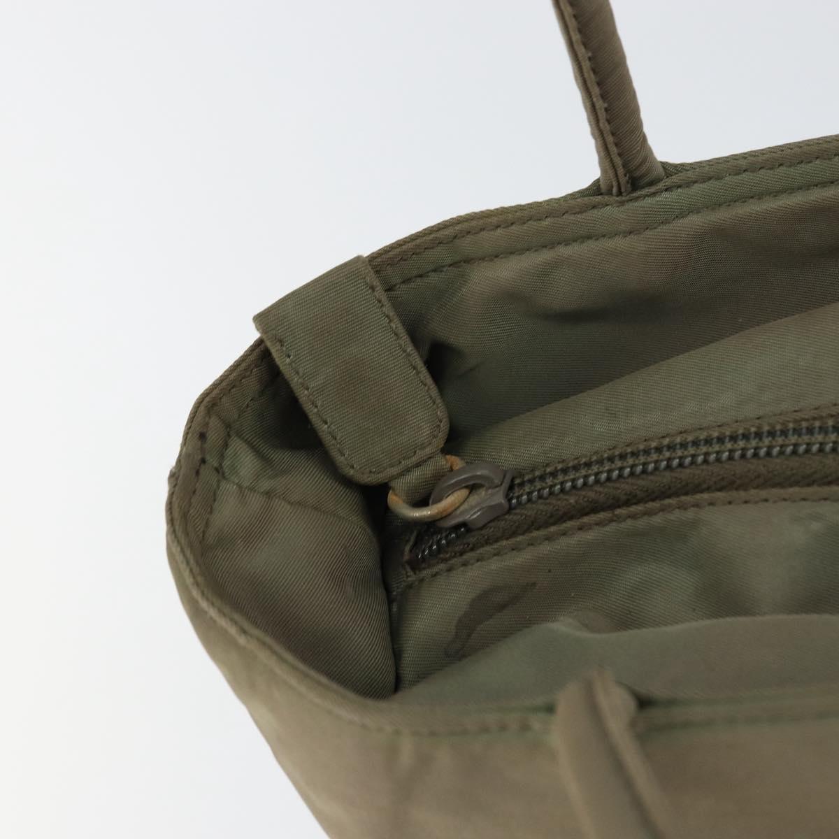 PRADA Tote Bag Nylon Gray Auth 148395