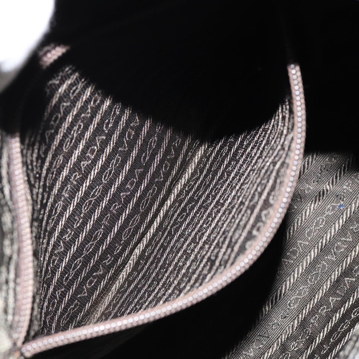 PRADA Tote Bag Nylon Gray Auth 148395