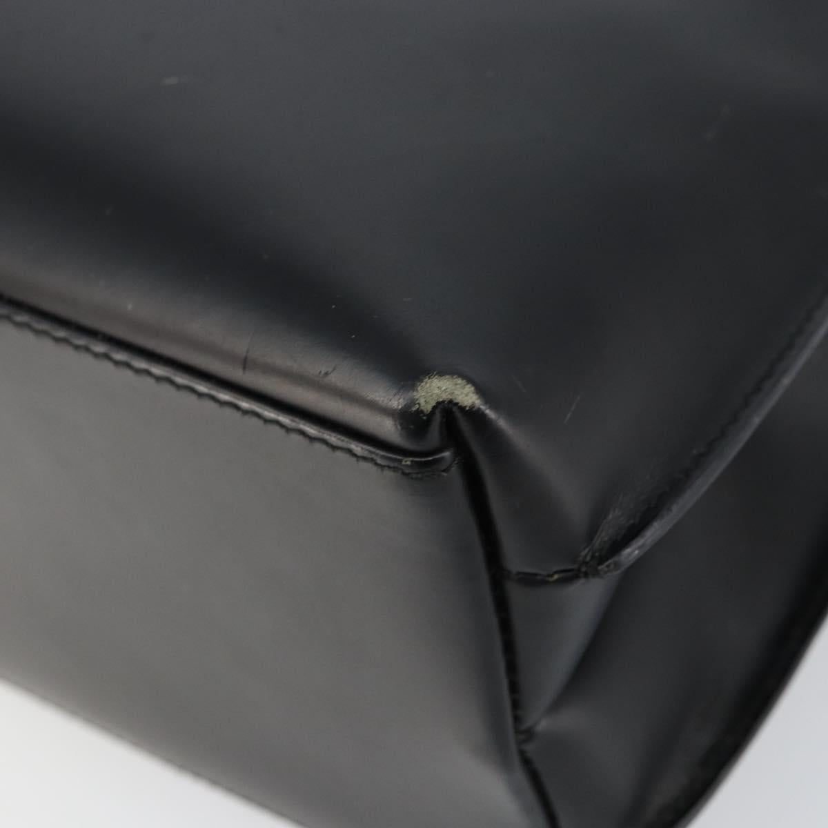 GUCCI Shoulder Bag Leather Black Silver 001 3015 3754 Auth 148401