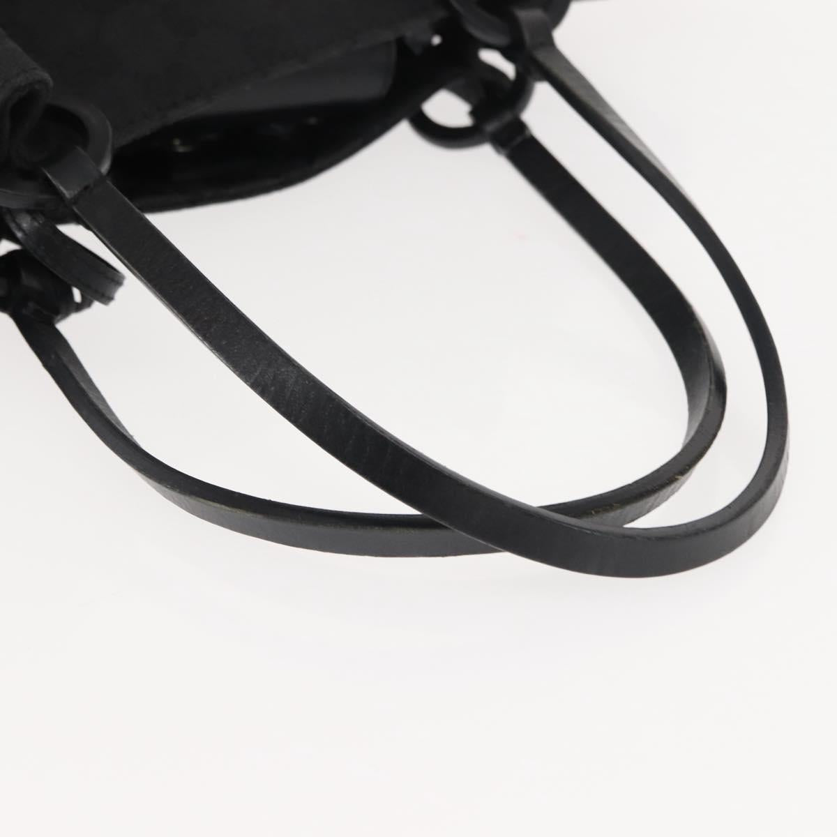 GUCCI GG Canvas Tote Bag Black 94898 Auth 148408