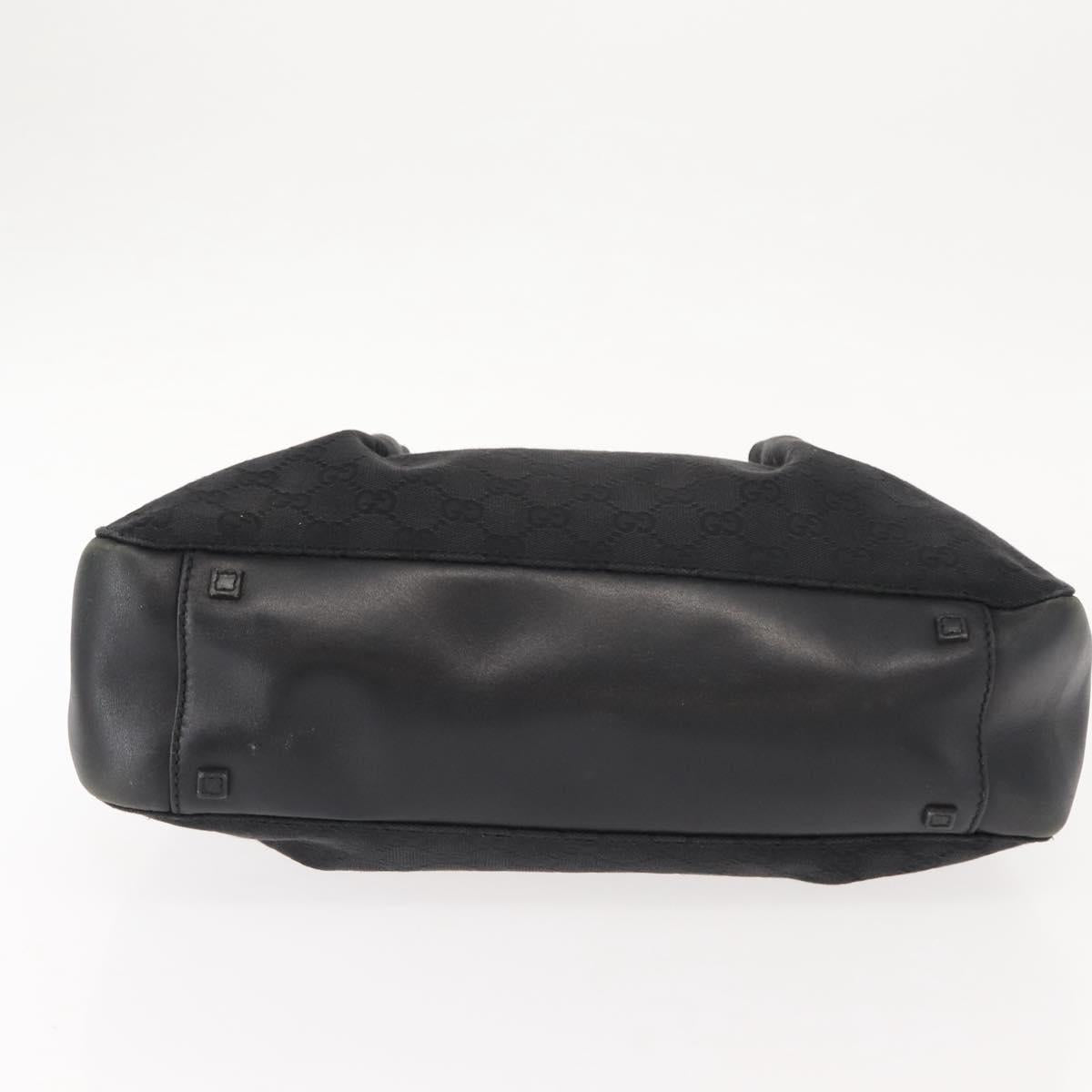 GUCCI GG Canvas Tote Bag Black 94898 Auth 148408