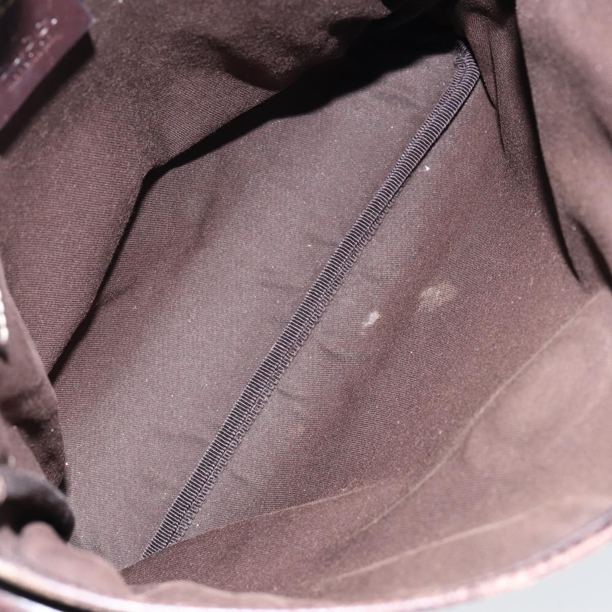 GUCCI GG Supreme Shoulder Bag PVC Beige Gold 223666 Auth 148414