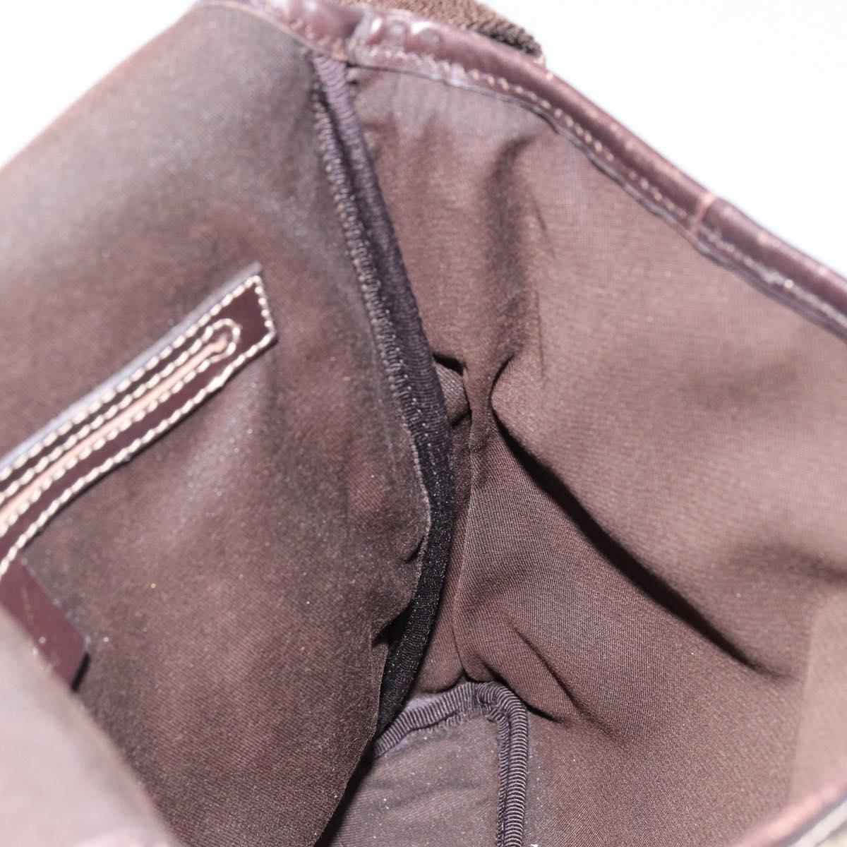 GUCCI GG Supreme Shoulder Bag PVC Beige Gold 223666 Auth 148414