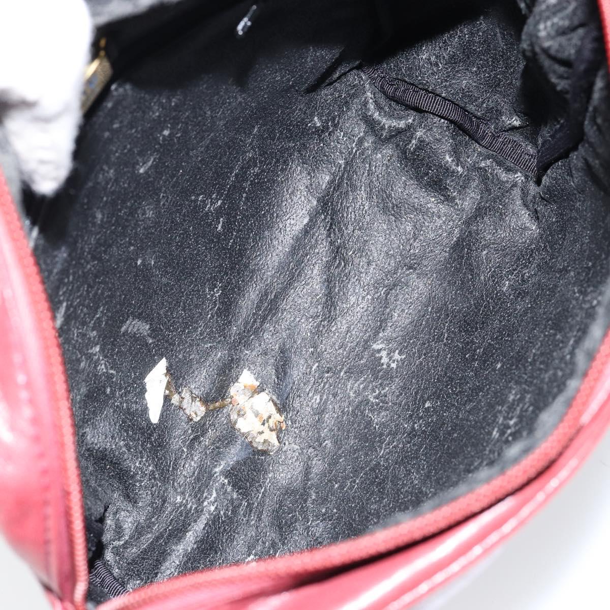 LOEWE Anagram Shoulder Bag Leather Bordeaux Auth 148431