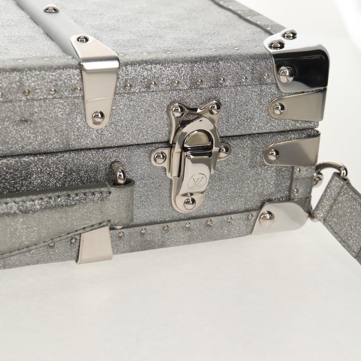 LOUIS VUITTON Damier Glitter Hard Trunk Trunk Silver M20478 LV Auth 148458SM