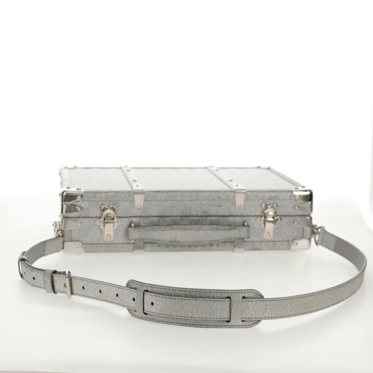 LOUIS VUITTON Damier Glitter Hard Trunk Trunk Silver M20478 LV Auth 148458SM