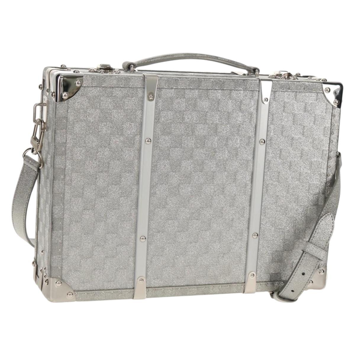 LOUIS VUITTON Damier Glitter Hard Trunk Trunk Silver M20478 LV Auth 148458SM